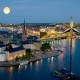 Viajes a suecia, Viajes a medida, estocolmo riddarholmen noche luna llena