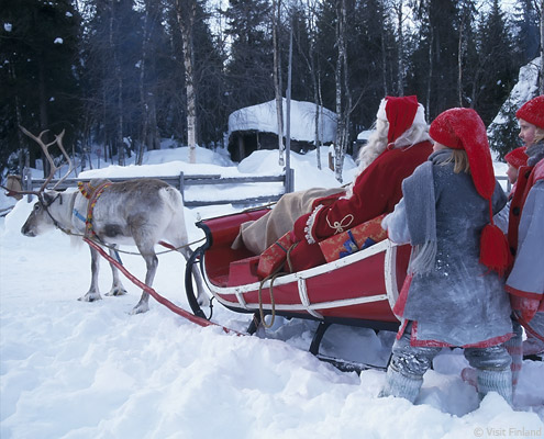 viaje a laponia finlandia papa noel rovaniemi trineo renos elfos