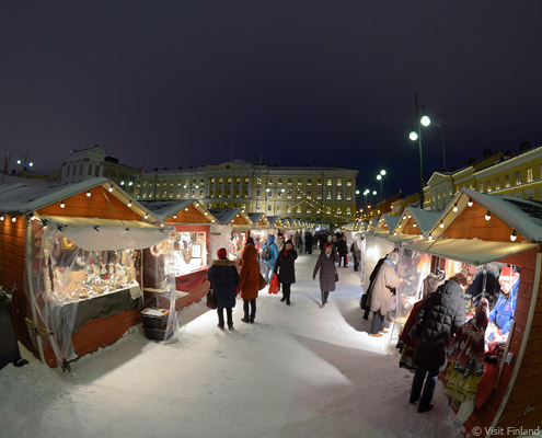 viaje a finlandia helsinki mercado navidad
