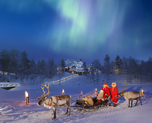 viaje a laponia finlandia kakslauttanen papa noel auroras boreales